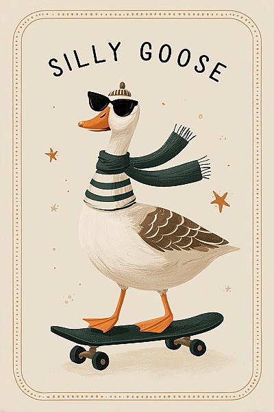 Whimsy Critters – Flat Animal Poster Style